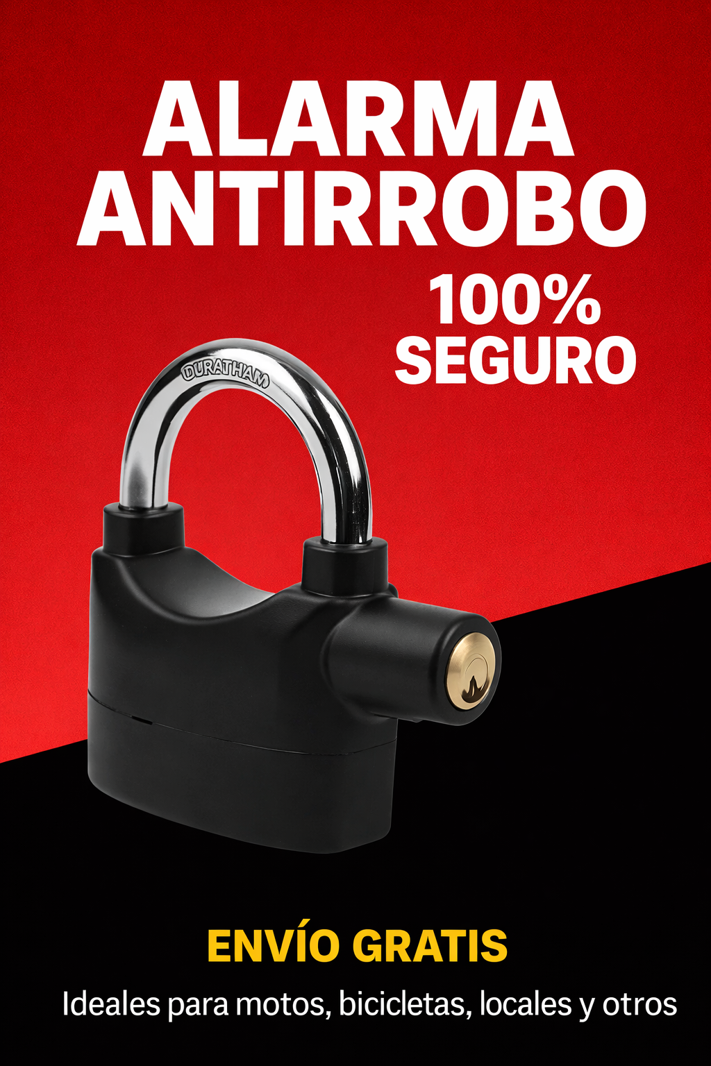 Candado Antirobo Con Alarma