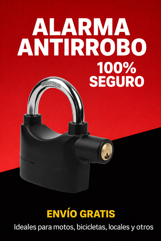 Candado Antirobo Con Alarma