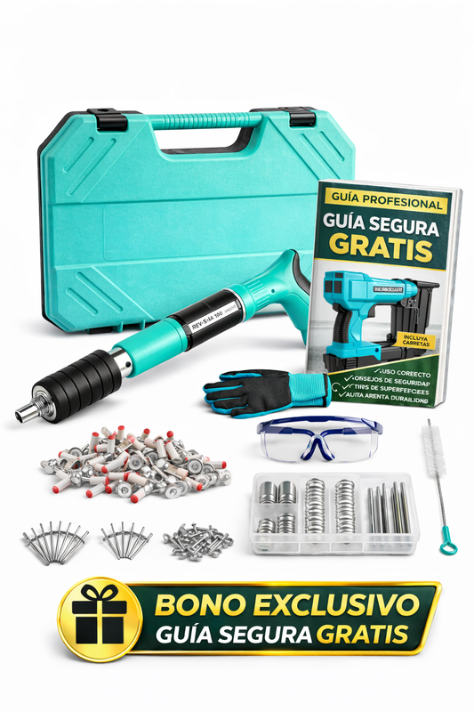 Pistola de Clavos Profesional Rivet Master + Guía GRATIS Rivet Master